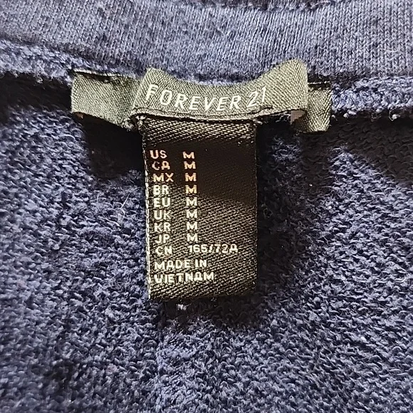 Sporty Navy Blue Women's Shorts with Red and White Stripe Trim - Picture 4 of 4